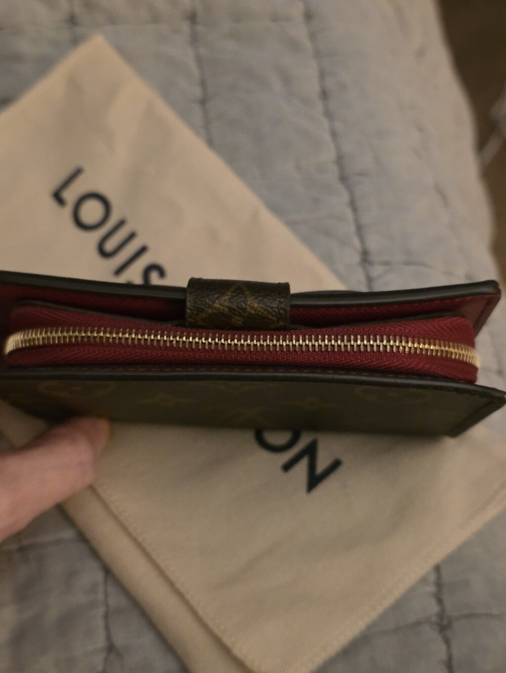 Louis Vuitton 2021 fuchsia and monogram Juliette wallet - Picture 12 of 14